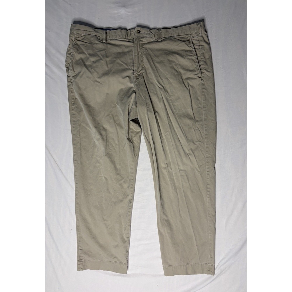 Polo Ralph Lauren Chino Pants Men's Size 42x30 Beige Straight Leg Flat Front